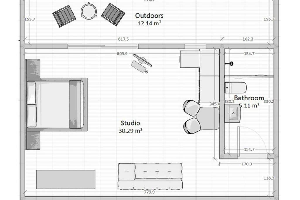 Cozy Studio Near The Beach 1Stfloor Nea Iraklitsa Exteriör bild